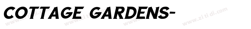 Cottage Gardens字体转换